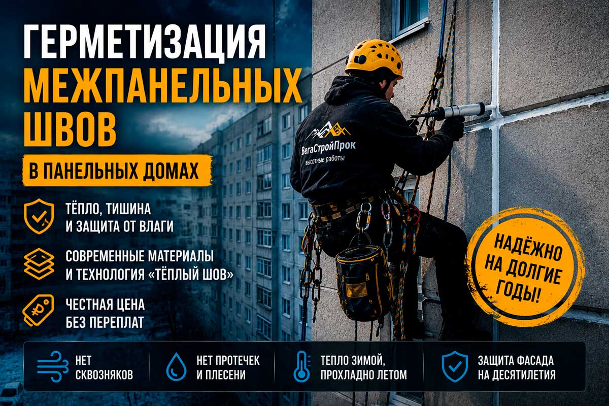 Герметизация межпанельных швов