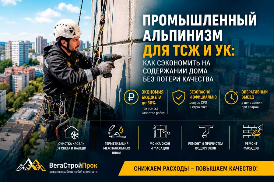 Промышленный альпинизм для ТСЖ и УК